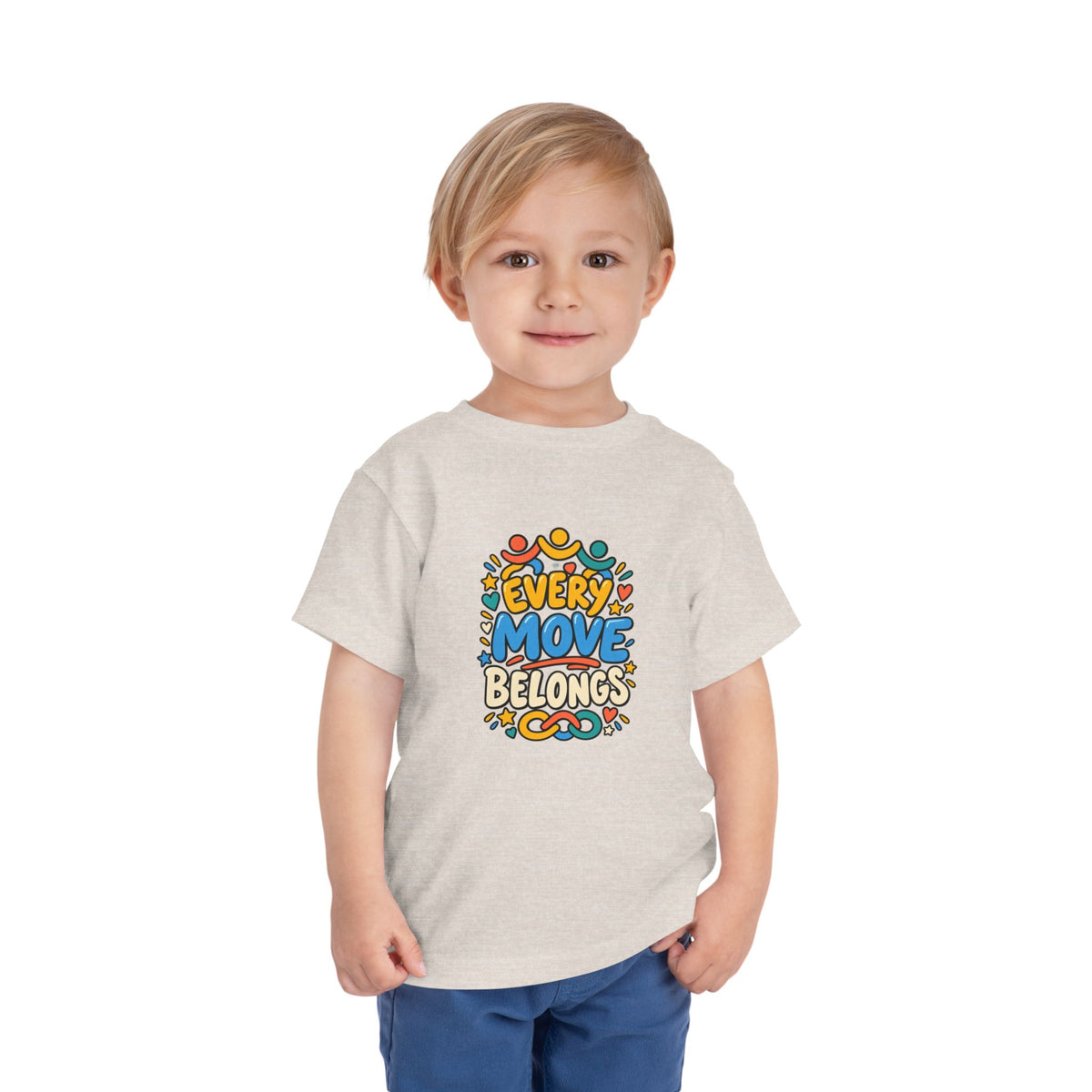 Toddler Tee — "Every Move Belongs" Inclusive Movement | Cerebral Palsy & Disability Pride Shirt