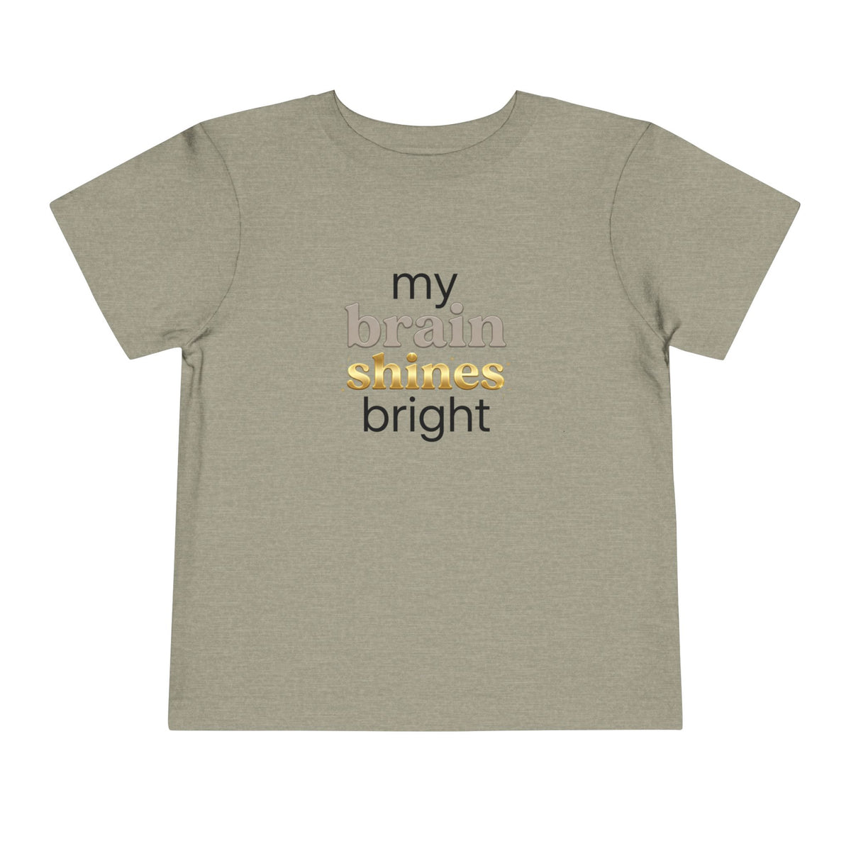 My Brain Shines Bright Neurodiversity Toddler Shirt | Autism Acceptance