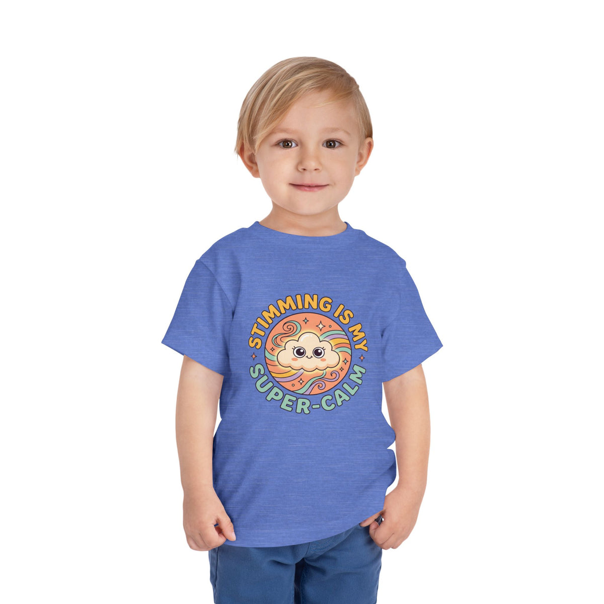 Toddler Tee — "Stimming Is My Super-Calm" Affirmation | Autism Acceptance & Sensory Pride Shirt