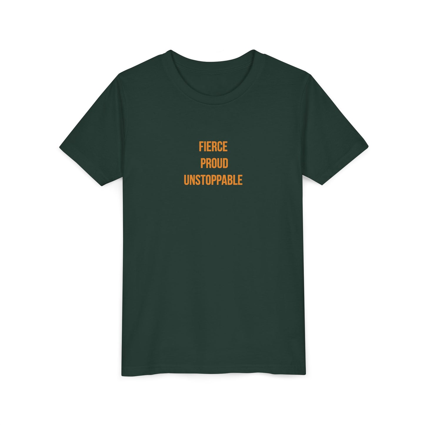 "Fierce Proud Unstoppable" Cerebral Palsy Awareness Youth Tee | Uplifted By Design