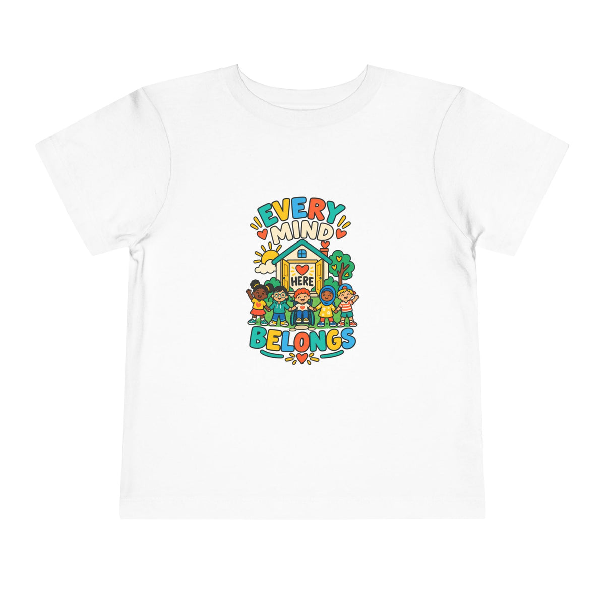 Every Mind Belongs Here Neurodiversity Toddler Tee | Autism Acceptance