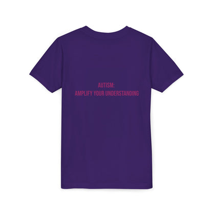 Amplify Your Understanding Empowerment Youth Tee | Autism Pride Kids Streetwear