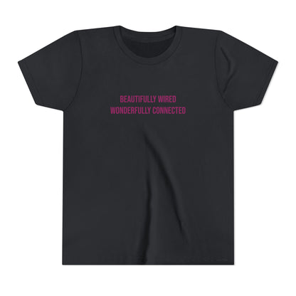“Beautifully Wired, Wonderfully Connected” Neurodivergent Pride Youth Tee | Uplifted By Design