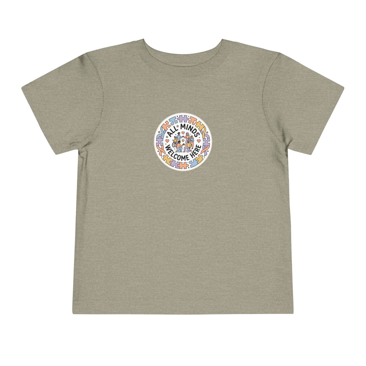 All Minds Welcome Here Neurodiversity Toddler Tee | Autism Acceptance