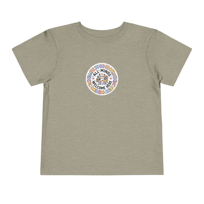 All Minds Welcome Here Neurodiversity Toddler Tee | Autism Acceptance