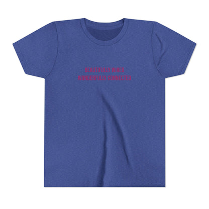“Beautifully Wired, Wonderfully Connected” Neurodivergent Pride Youth Tee | Uplifted By Design