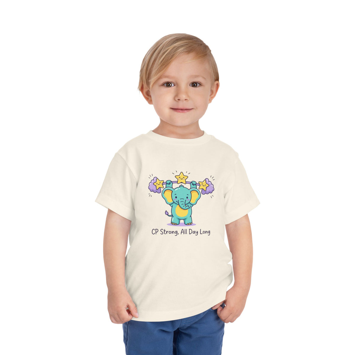 CP Strong All Day Long Toddler Shirt | Elephant Support Kids Tee