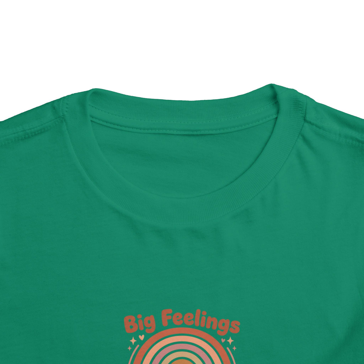 Big Feelings Are Welcome Here Toddler Shirt | Boho Rainbow Emotional Wellness Kids Tee