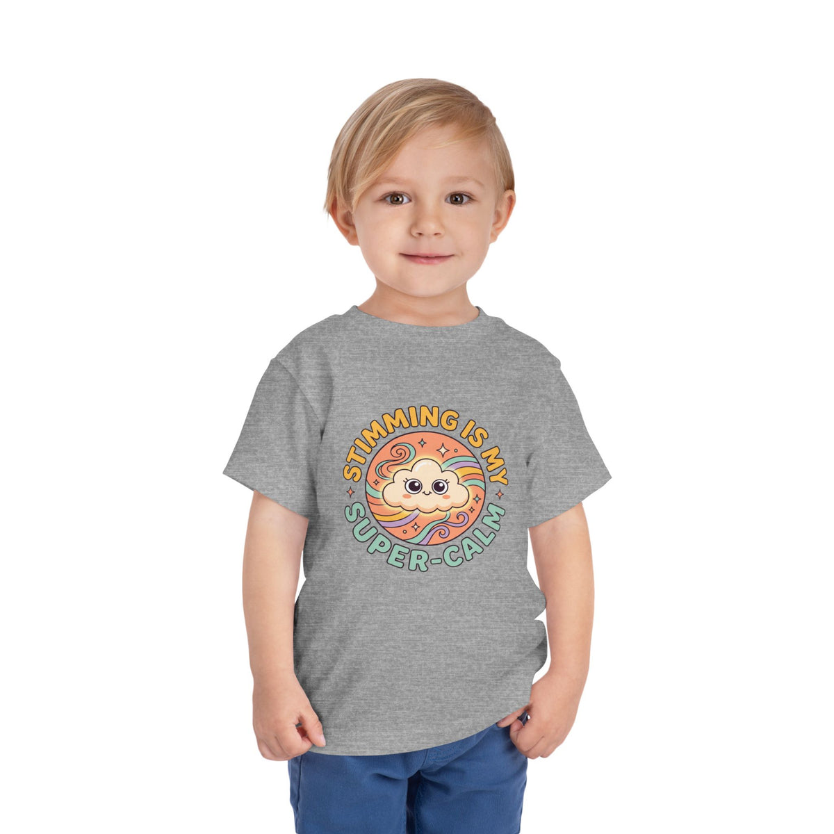 Toddler Tee — "Stimming Is My Super-Calm" Affirmation | Autism Acceptance & Sensory Pride Shirt