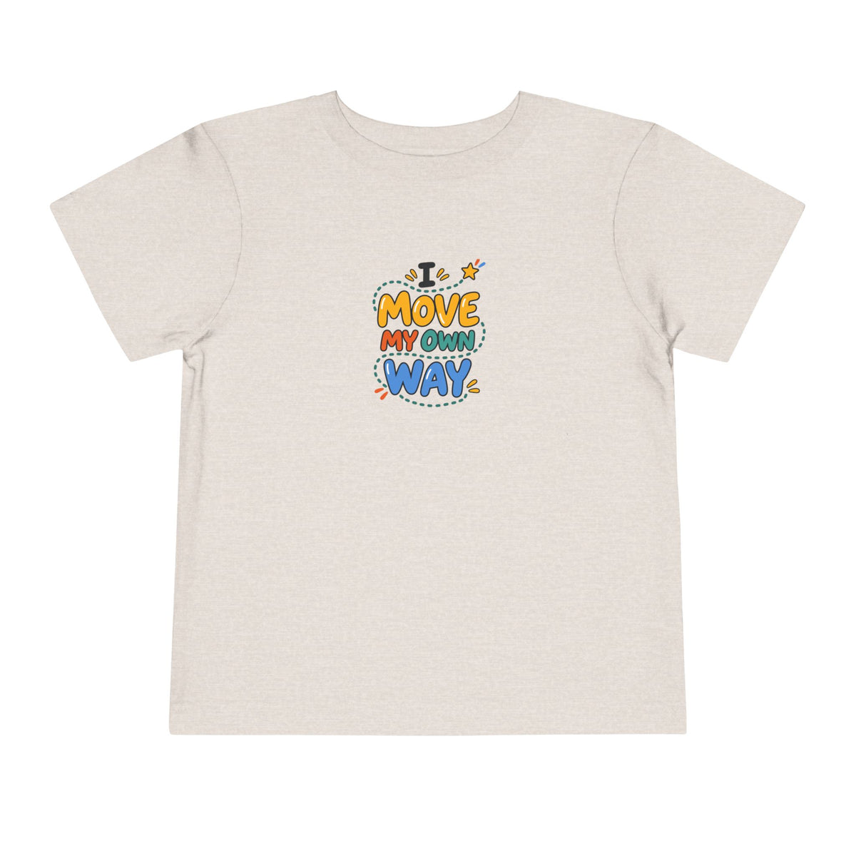"I Move My Own Way" Toddler Graphic Tee | Uplifted By Design™ Adaptive Movement & Disability Pride Shirt
