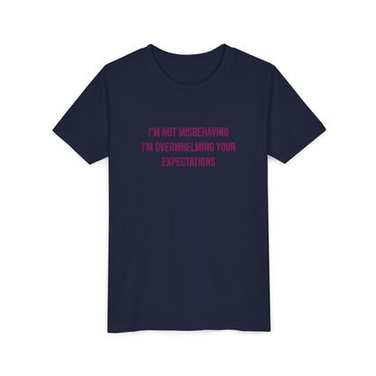 I'm Not Misbehaving" Neurodivergent Pride Youth Tee | Uplifted By Design