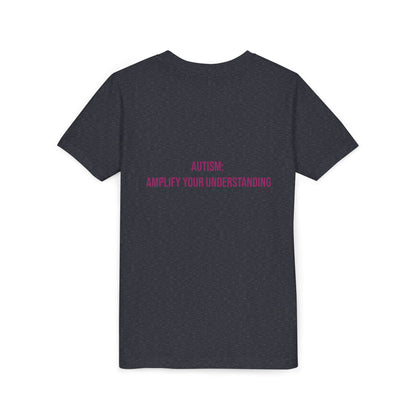 Amplify Your Understanding Empowerment Youth Tee | Autism Pride Kids Streetwear