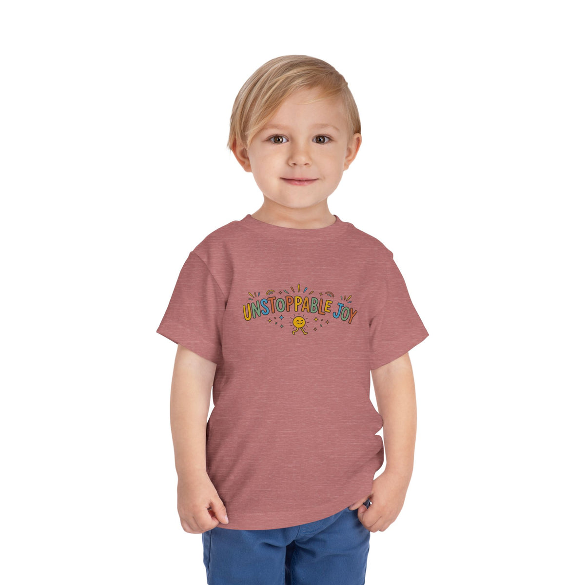 "Unstoppable Joy" Toddler Graphic Tee | Uplifted By Design™ Cerebral Palsy & Adaptive Movement Shirt