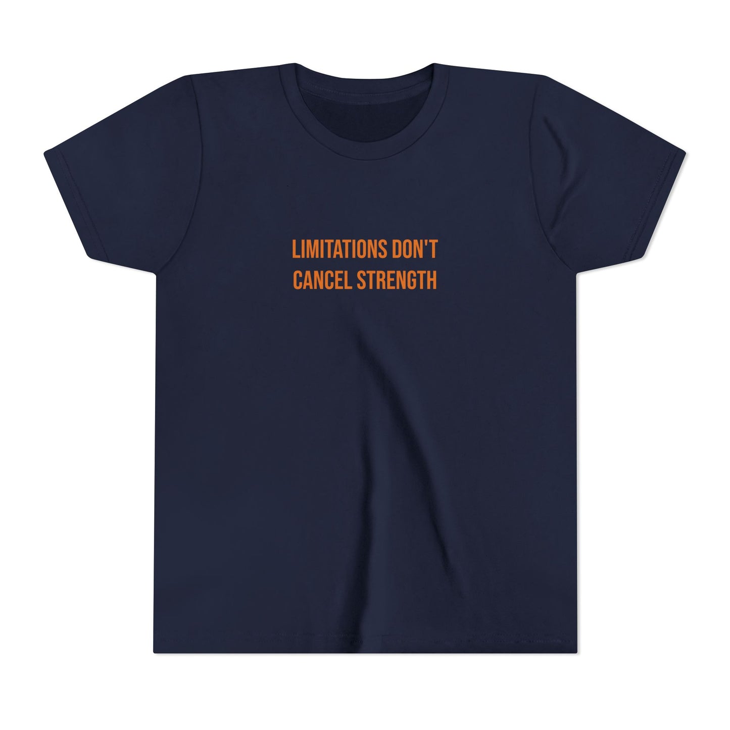 "Limitations Don't Cancel Strength" Cerebral Palsy Awareness Youth Tee | Uplifted By Design