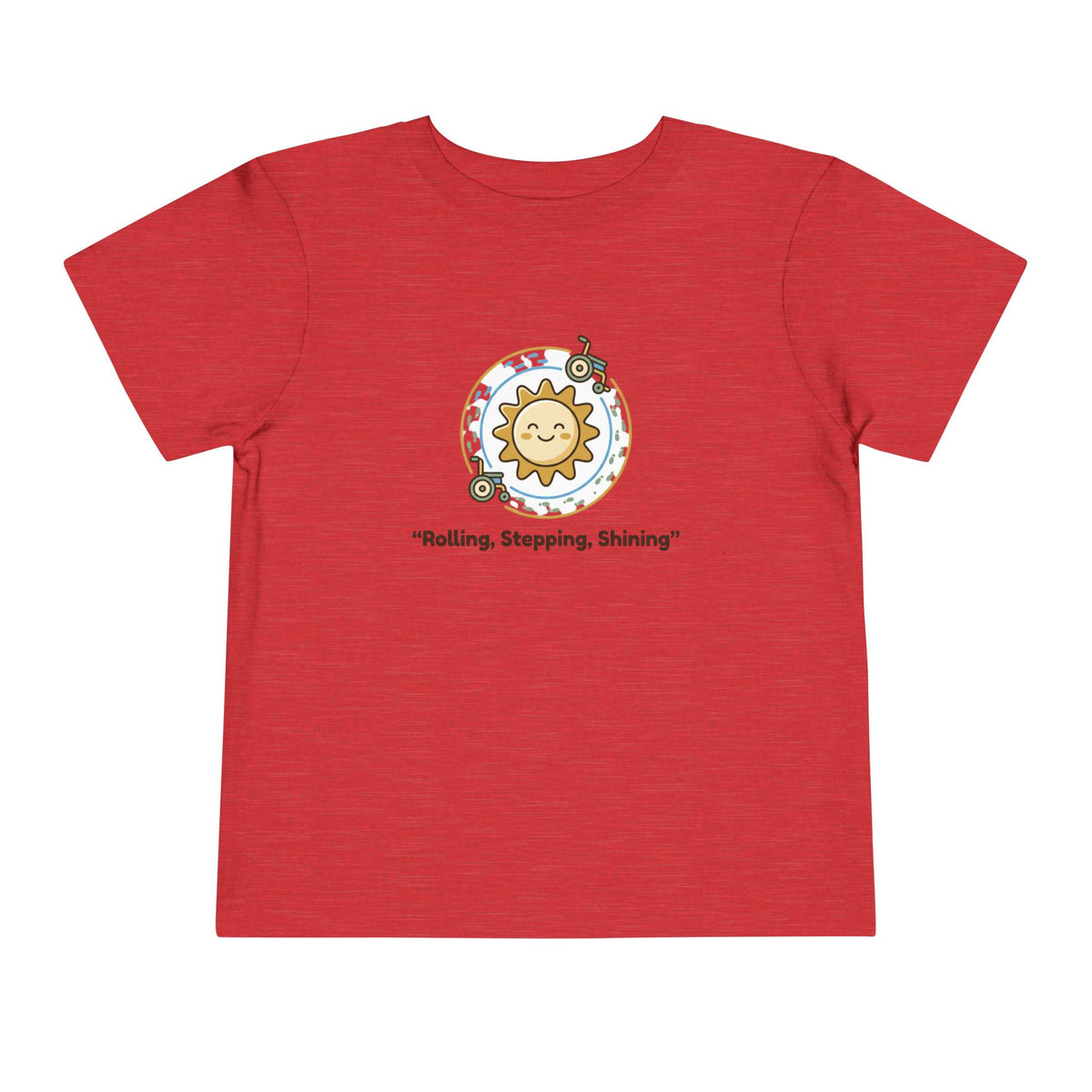 "Rolling, Stepping, Shining" Toddler Graphic Tee | Uplifted By Design™ Cerebral Palsy & Adaptive Movement Shirt