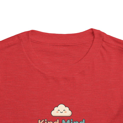 Kind Mind Brave Heart Toddler Shirt | Positive Affirmations Emotional Wellness Kids Tee