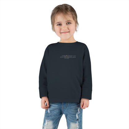 "My Mind, My Magic" Toddler Long Sleeve Tee — Sparkle Mind Wordmark | Uplifted By Design™ Autism Acceptance & Sensory Pride Shirt