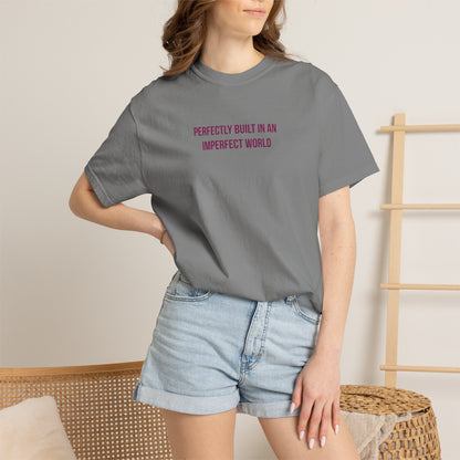 "Perfectly Built in an Imperfect World" Autism Awareness Tee