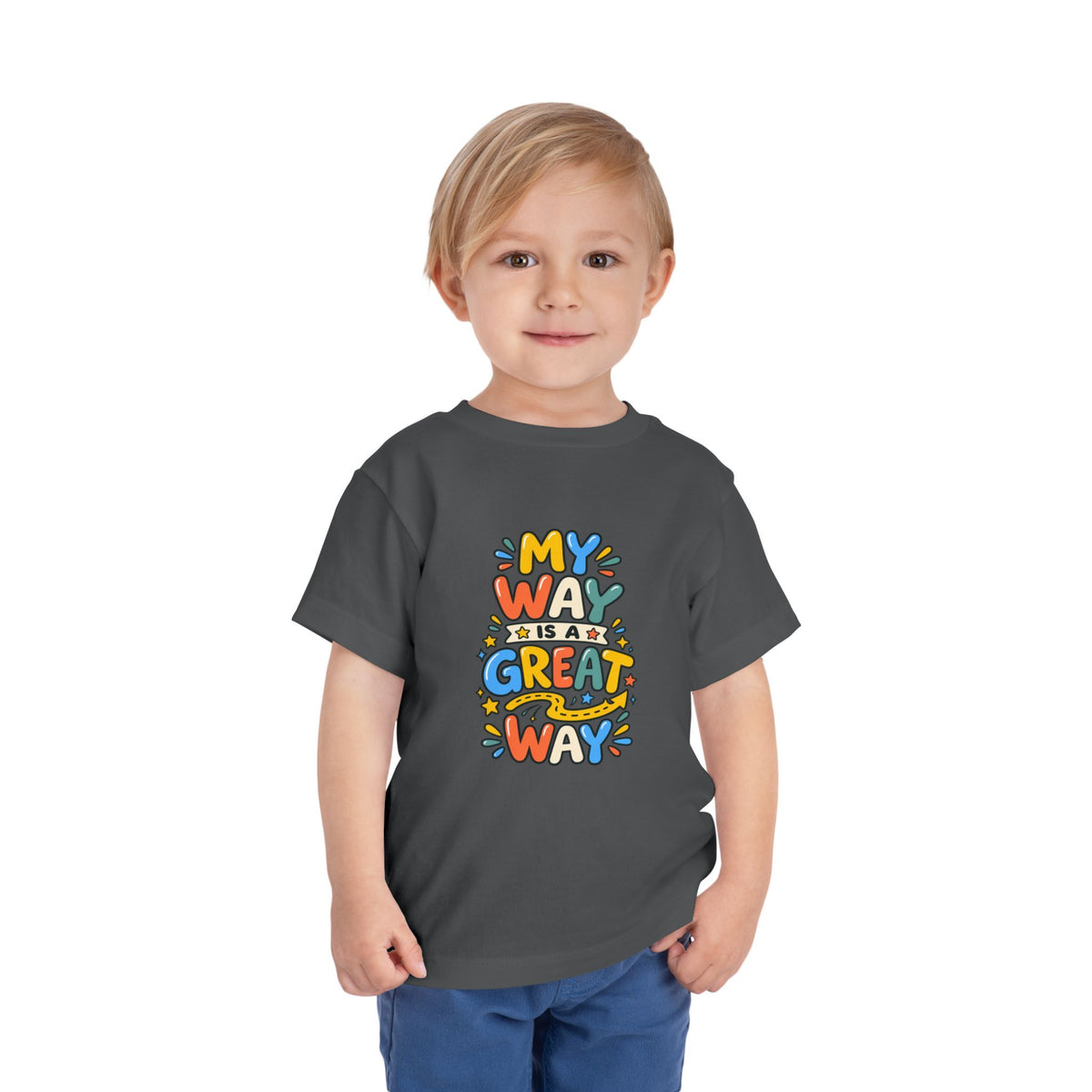 Toddler Tee — "My Way Is a Great Way" Affirmation | Cerebral Palsy & Disability Pride Shirt