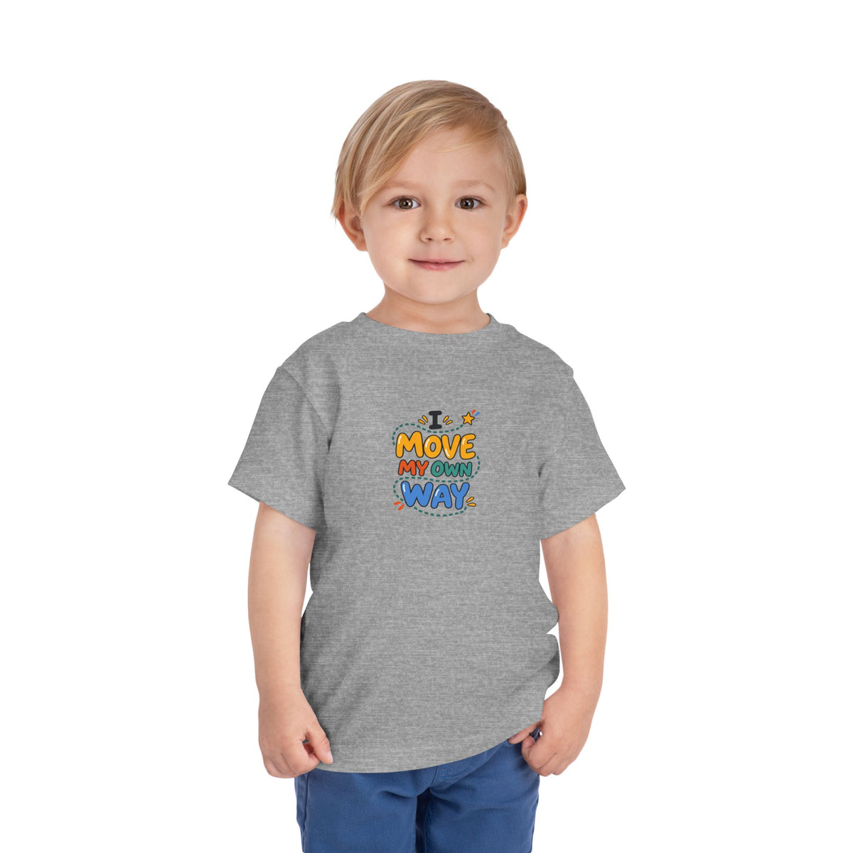 "I Move My Own Way" Toddler Graphic Tee | Uplifted By Design™ Adaptive Movement & Disability Pride Shirt