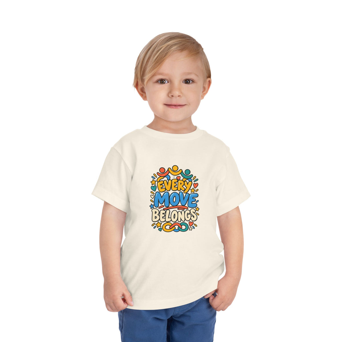 Toddler Tee — "Every Move Belongs" Inclusive Movement | Cerebral Palsy & Disability Pride Shirt