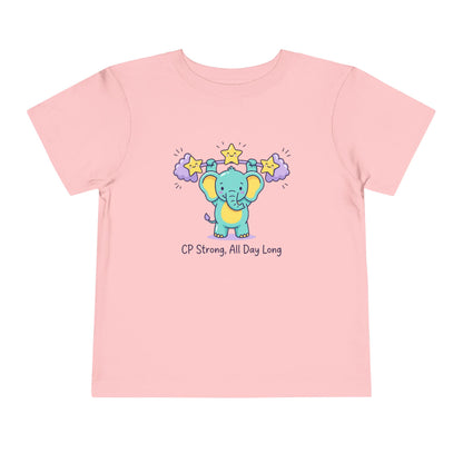 CP Strong All Day Long Toddler Shirt | Elephant Support Kids Tee