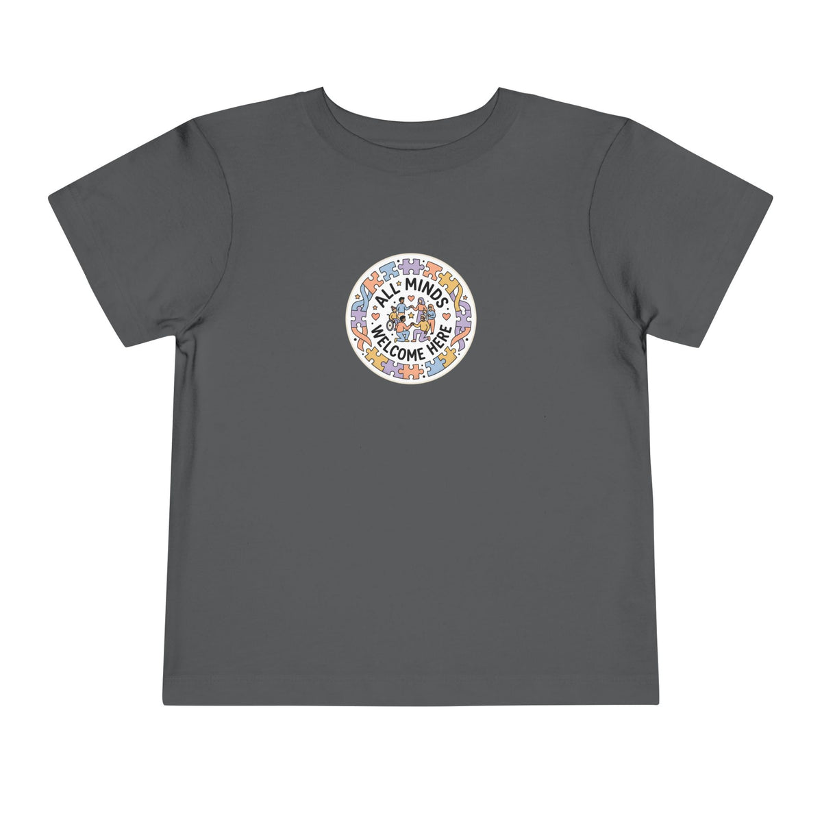 All Minds Welcome Here Neurodiversity Toddler Tee | Autism Acceptance