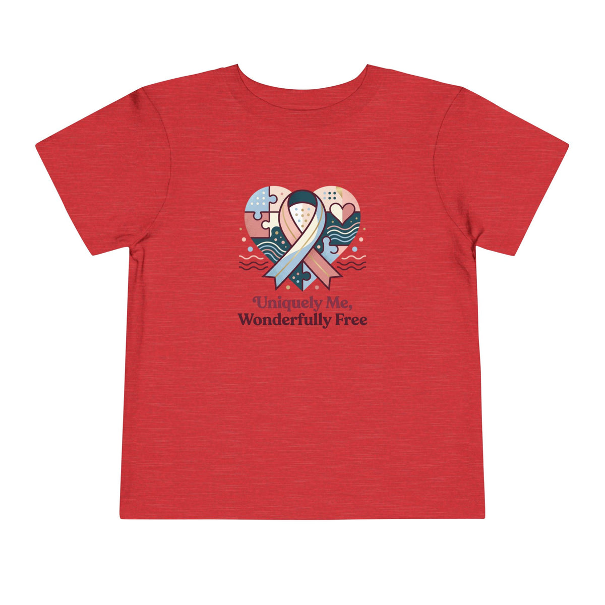 Uniquely Me, Wonderfully Free Neurodiversity Toddler Tee | Autism Acceptance