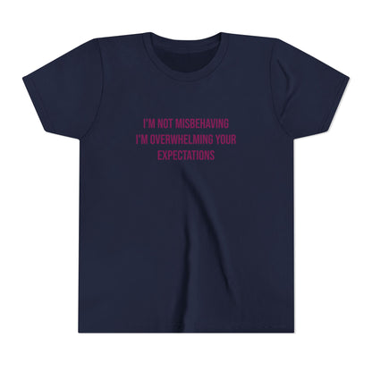 I'm Not Misbehaving" Neurodivergent Pride Youth Tee | Uplifted By Design