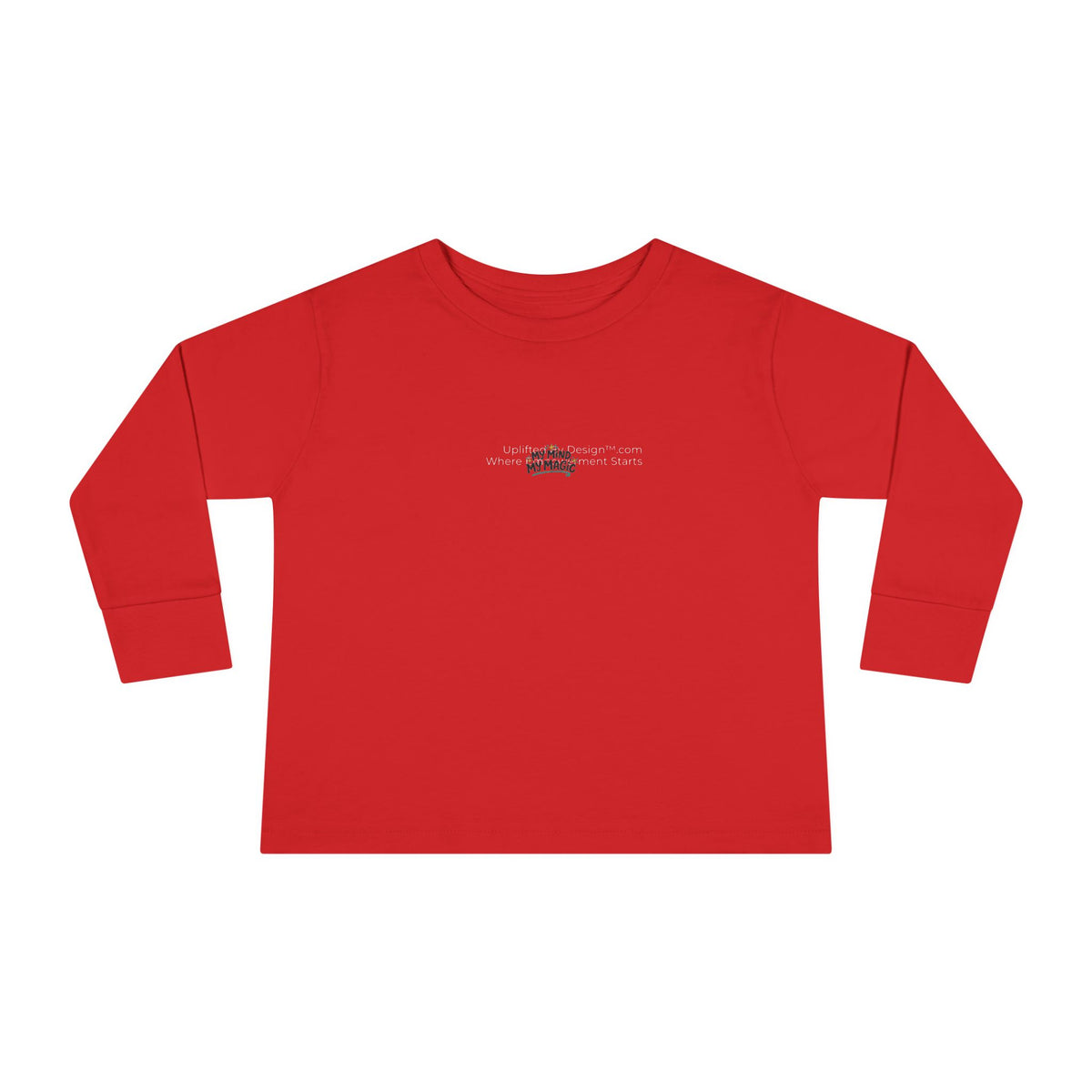 "My Mind, My Magic" Toddler Long Sleeve Tee — Sparkle Mind Wordmark | Uplifted By Design™ Autism Acceptance & Sensory Pride Shirt