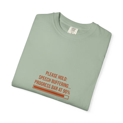Please Hold Speech Buffering Tee | CP Awareness | Uplifted By Design