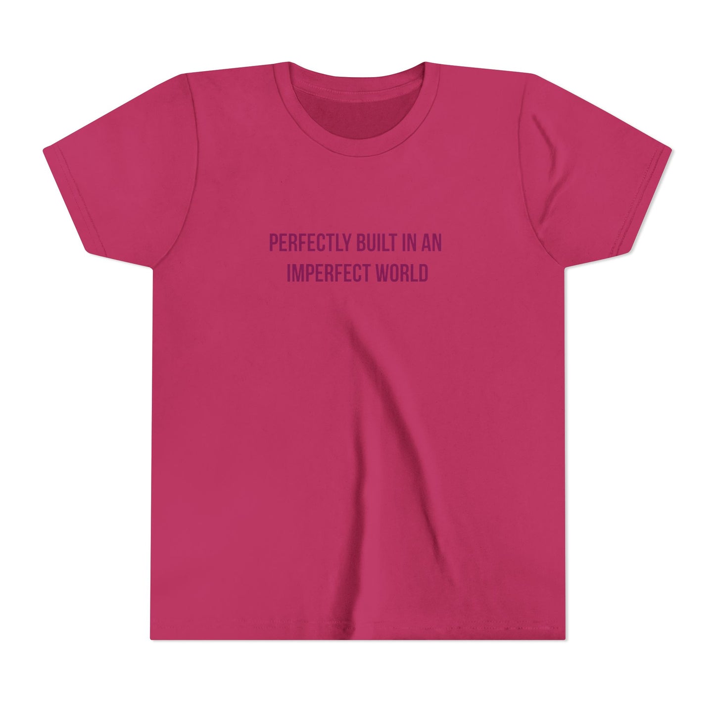 "Perfectly Built in an Imperfect World" Autism Awareness Youth Tee