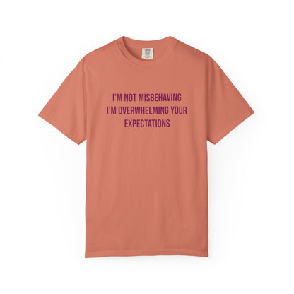 Im Not Misbehaving Im Overwhelming Your Expectations Empowerment T-shirt | Autism Awareness Streetwear Tee