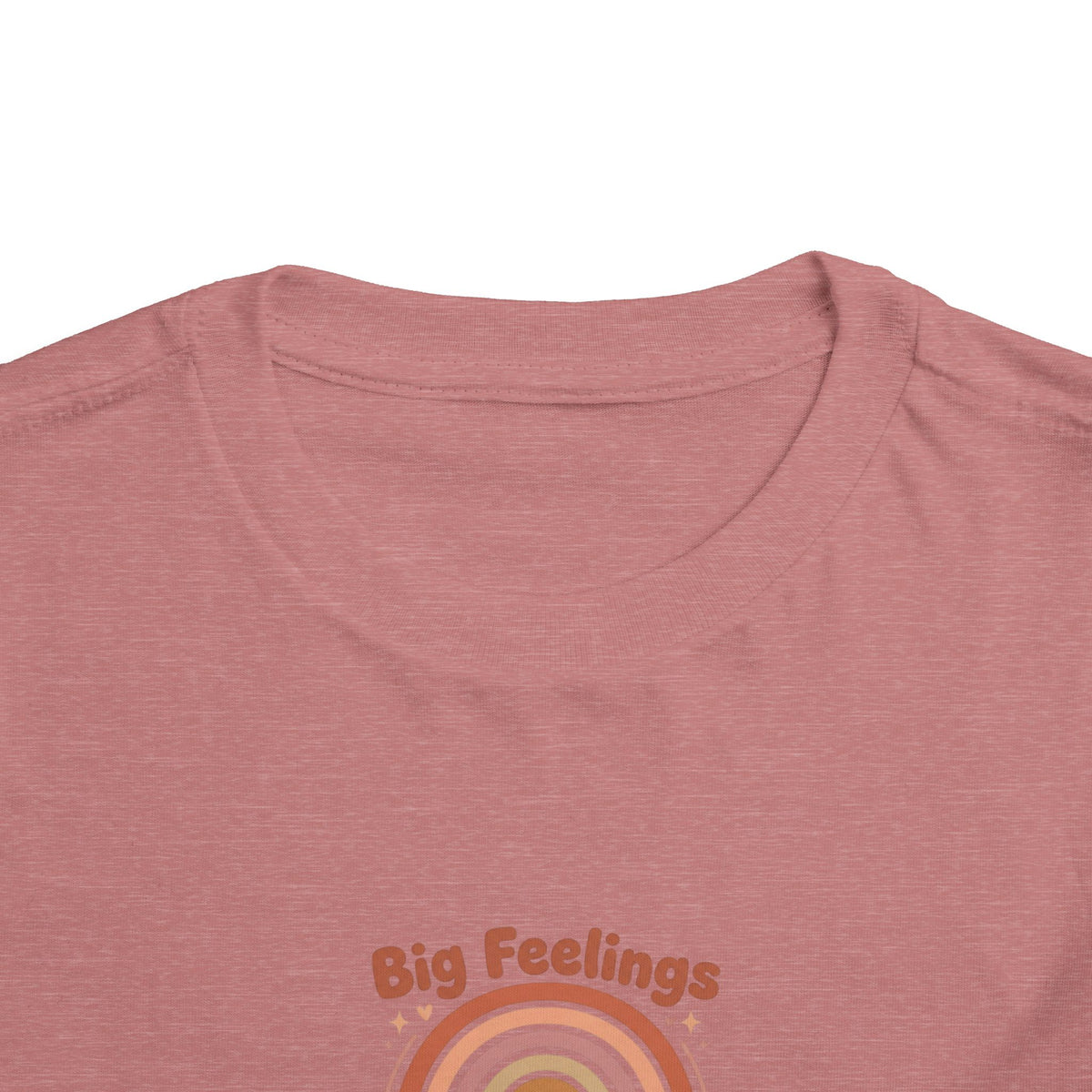 Big Feelings Are Welcome Here Toddler Shirt | Boho Rainbow Emotional Wellness Kids Tee