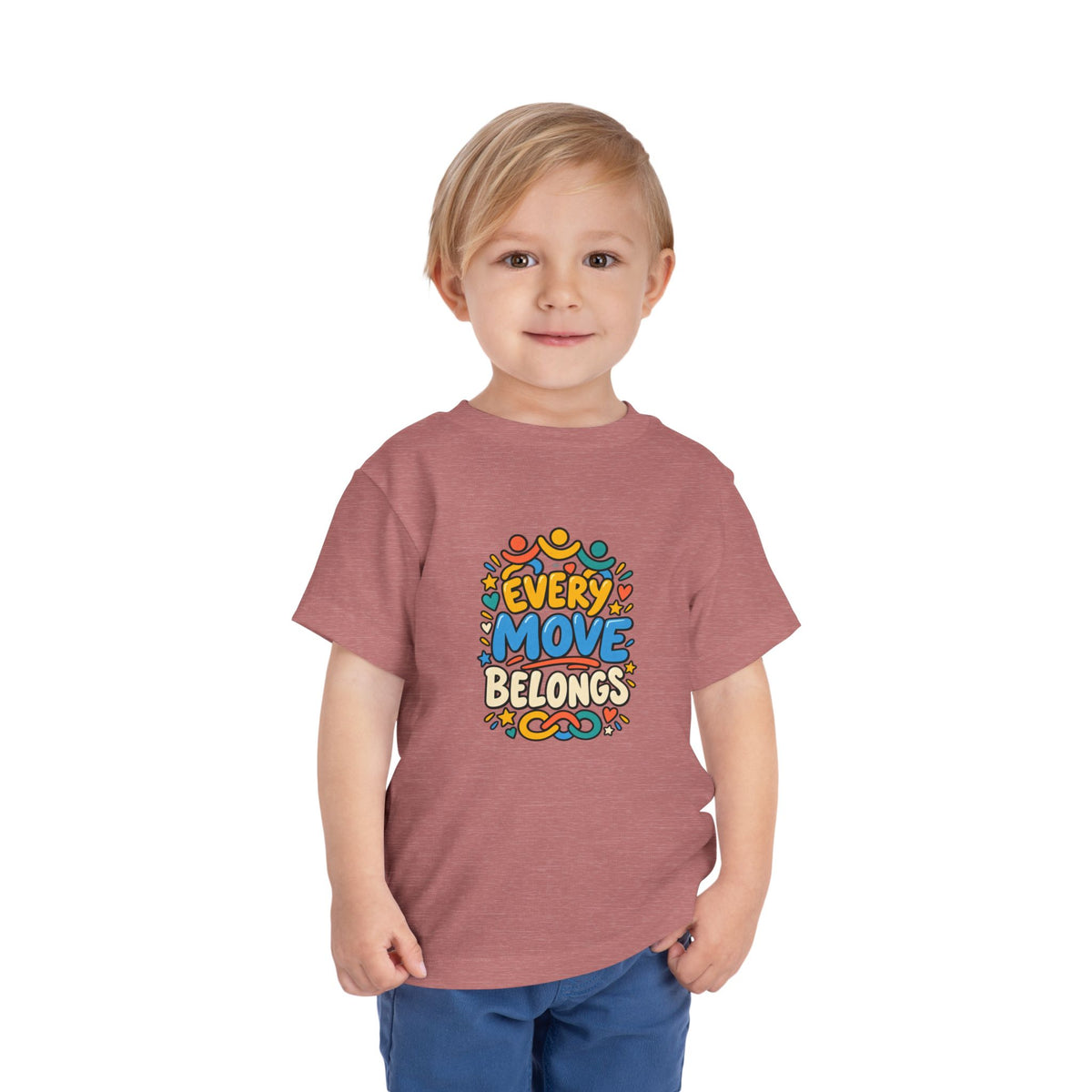 Toddler Tee — "Every Move Belongs" Inclusive Movement | Cerebral Palsy & Disability Pride Shirt