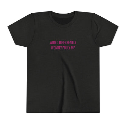 Youth Tee — "Wired Differently Wonderfully Me" Inspirational Kids T‑Shirt