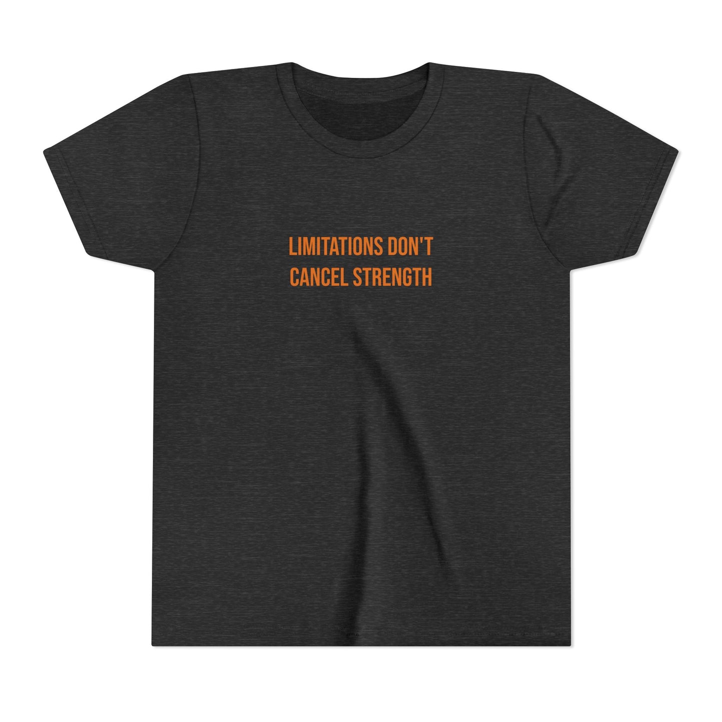"Limitations Don't Cancel Strength" Cerebral Palsy Awareness Youth Tee | Uplifted By Design