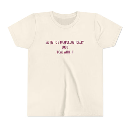 Loud Proud Autistic Neurodivergent Pride Youth Tee | Uplifted By Design