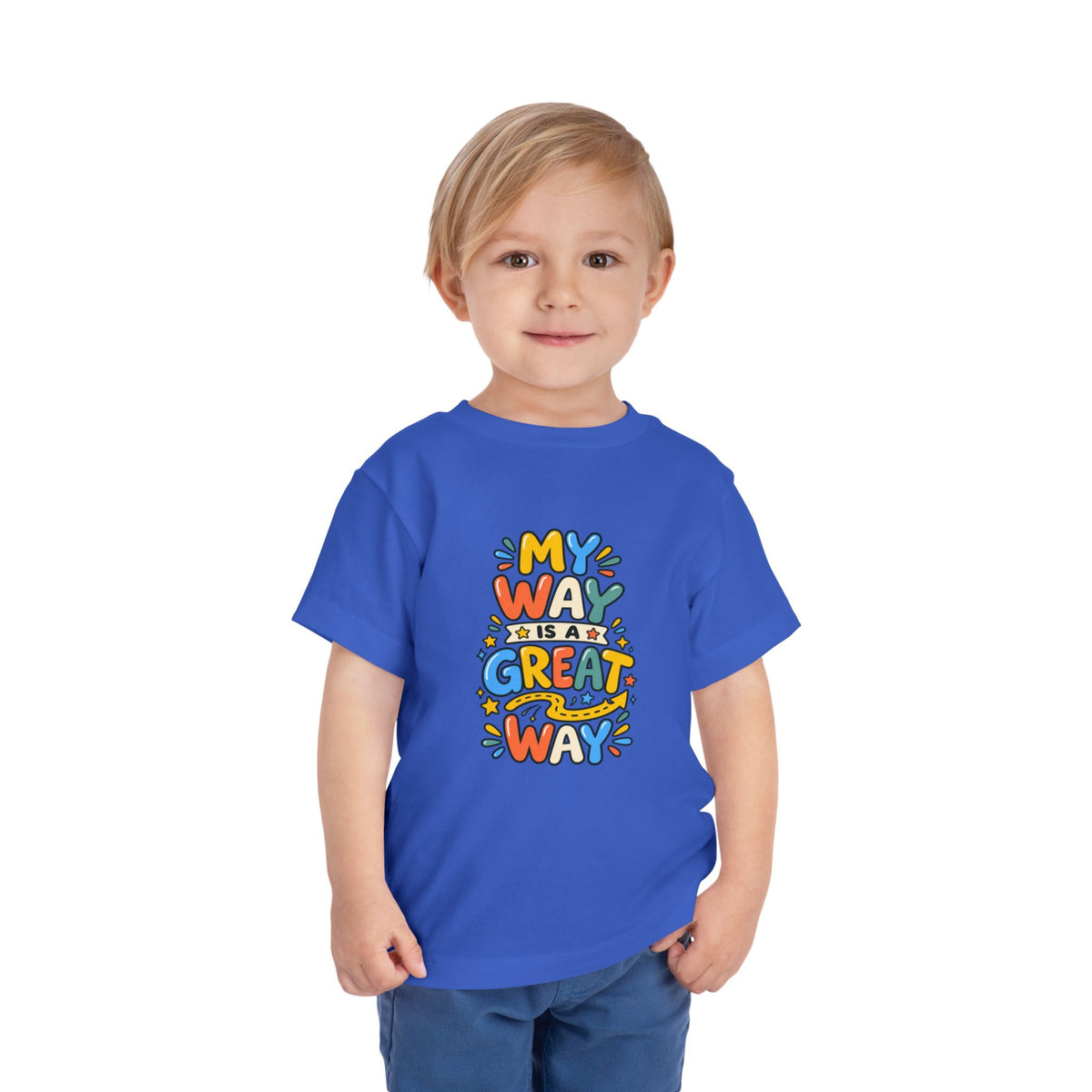 Toddler Tee — "My Way Is a Great Way" Affirmation | Cerebral Palsy & Disability Pride Shirt
