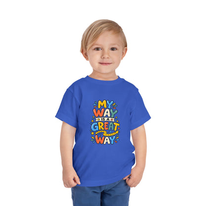 Toddler Tee — "My Way Is a Great Way" Affirmation | Cerebral Palsy & Disability Pride Shirt