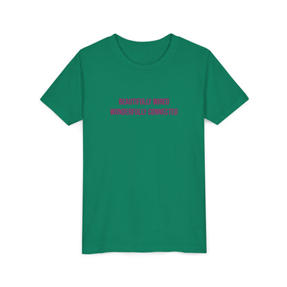 “Beautifully Wired, Wonderfully Connected” Neurodivergent Pride Youth Tee | Uplifted By Design