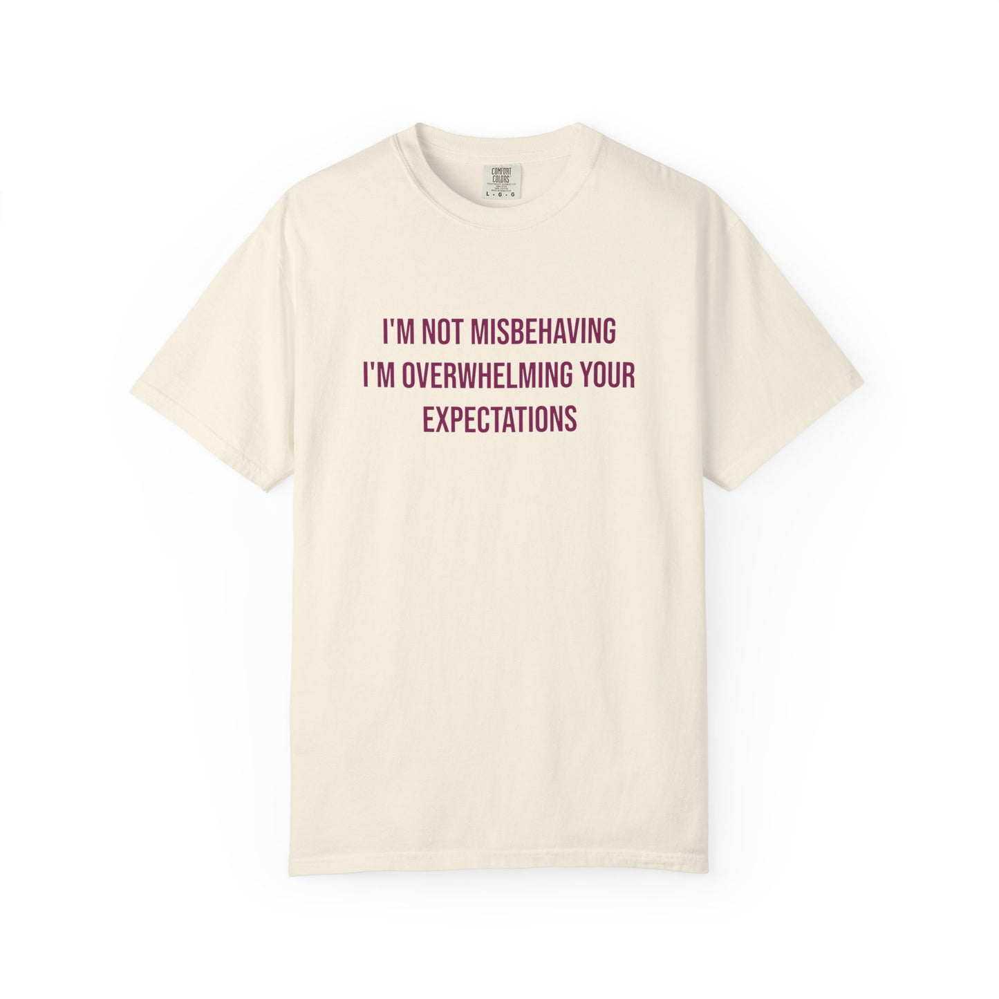 Im Not Misbehaving Im Overwhelming Your Expectations Empowerment T-shirt | Autism Awareness Streetwear Tee