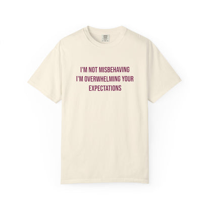 Im Not Misbehaving Im Overwhelming Your Expectations Empowerment T-shirt | Autism Awareness Streetwear Tee