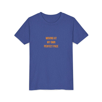 "Moving at My Own Perfect Pace" Cerebral Palsy Awareness Youth Tee | Uplifted By Design