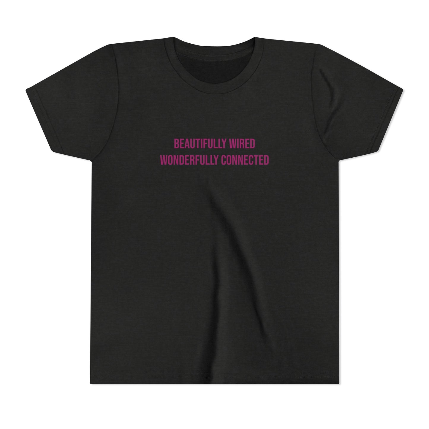 “Beautifully Wired, Wonderfully Connected” Neurodivergent Pride Youth Tee | Uplifted By Design
