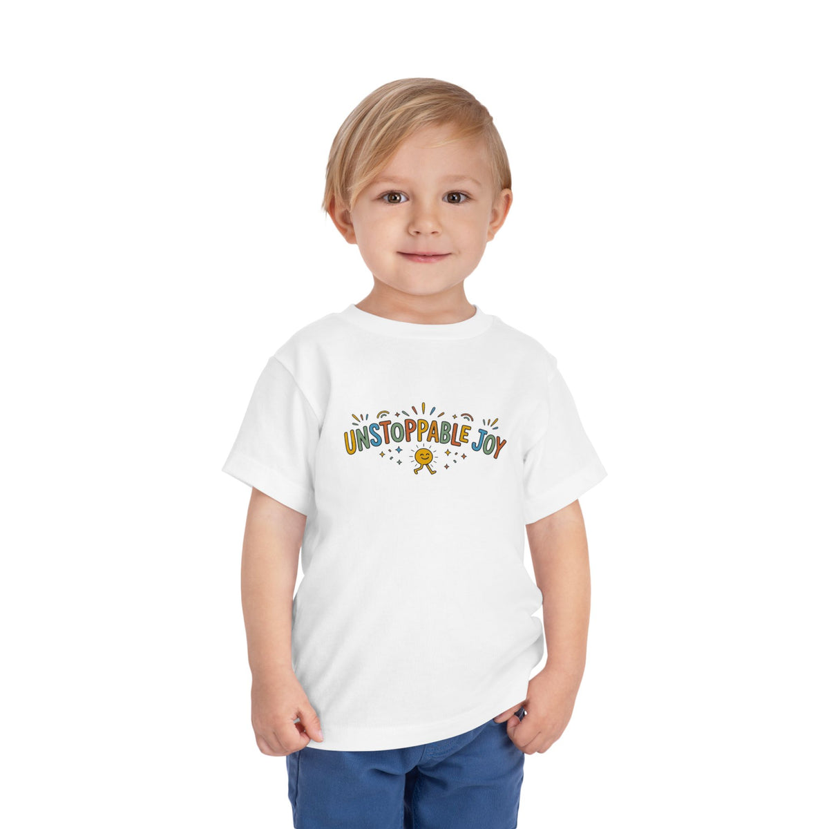 "Unstoppable Joy" Toddler Graphic Tee | Uplifted By Design™ Cerebral Palsy & Adaptive Movement Shirt