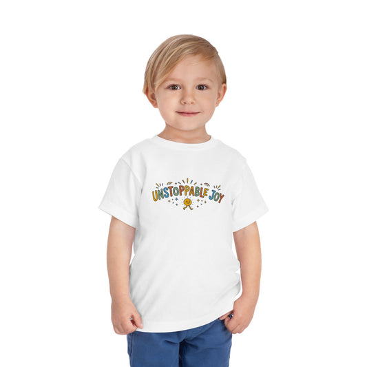 "Unstoppable Joy" Toddler Graphic Tee | Uplifted By Design™ Cerebral Palsy & Adaptive Movement Shirt