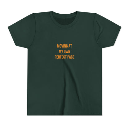 "Moving at My Own Perfect Pace" Cerebral Palsy Awareness Youth Tee | Uplifted By Design