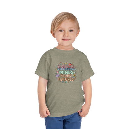 Different Minds, Bright Futures Neurodiversity Toddler Tee | Autism Acceptance