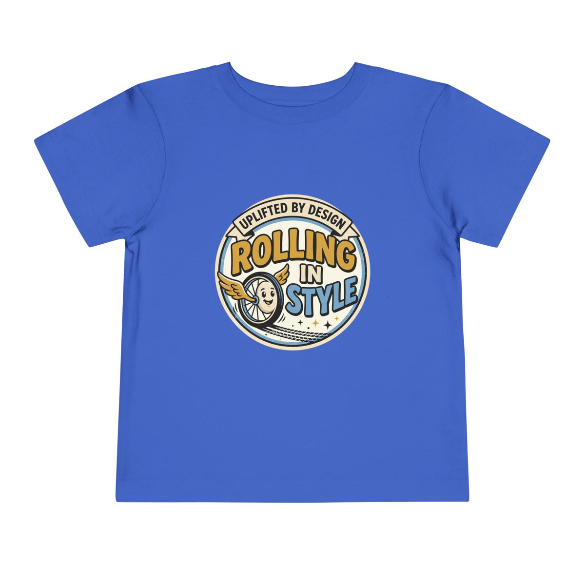Toddler Tee — "Rolling In Style" Adaptive Mobility Emblem | Cerebral Palsy & Disability Pride Shirt